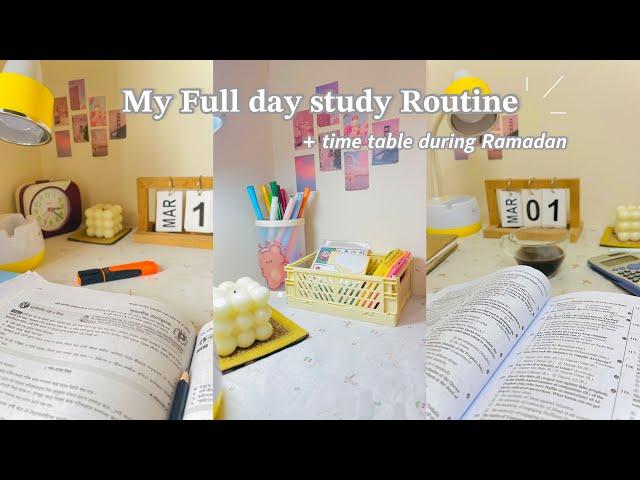 My Ramadan Full day Study Routine + Timetable| Class 10| Science group | Bangladesh 