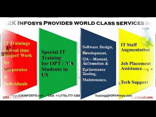 Software Training Courses Online | Online Tutorials For Beginners | H2K Infosys