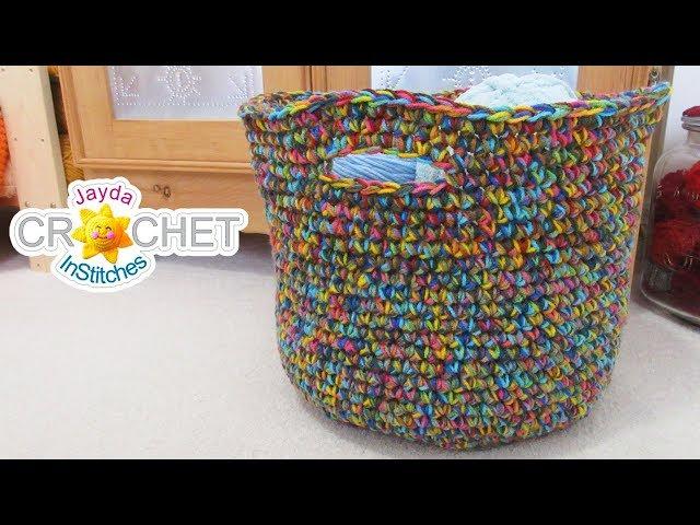 Big Beautiful Basket - What To Do With Variegated Yarn