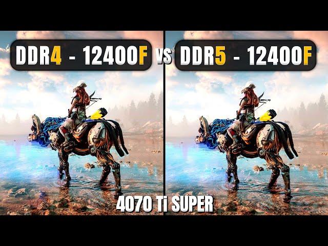 i5 12400F - DDR4 vs DDR5 Ram -  - 10 Games Tested - ft. RTX 4070 Ti Super