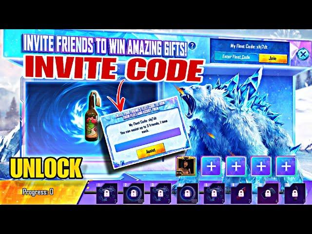 INVIE FRIENDS TO WIN AMAZING GIFTS PLAY ZONE EVENT PUBG MOBILE | ENTER YOUR FRIEND FLEET CODE