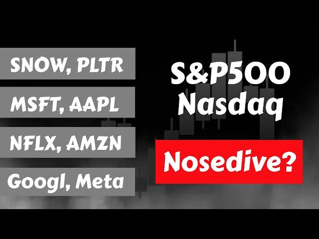 Market Nosediving? PLTR | Snowflake | MSFT | Apple | AMZN | Meta | Google | NFLX | SPY & QQQ