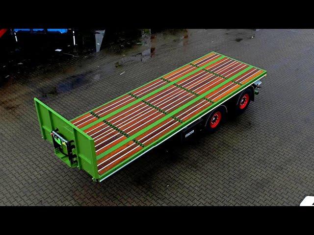 WEB TRAILER Plateau-Auflieger mit Hartholzboden