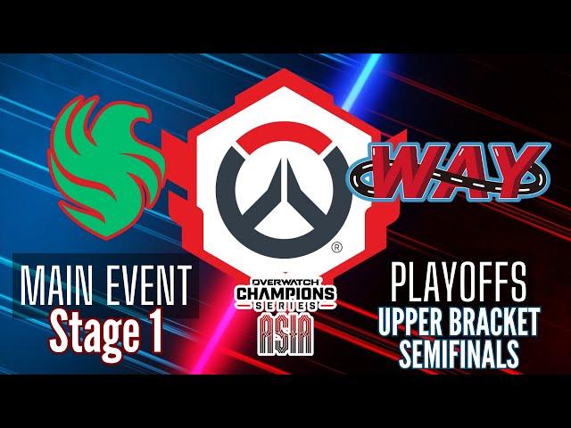 Team Falcons vs WAY - Playoffs UBSF | OWCS Asia Stage 1