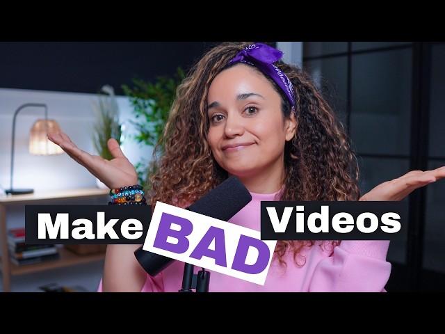 WHY posting "bad" videos will help you grow on YouTube