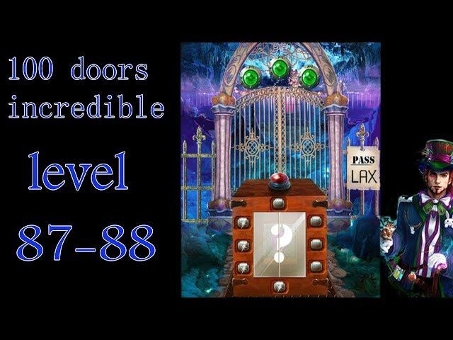 100 doors incredible,Walkthrough/Невероятный мир прохождение level-87-88