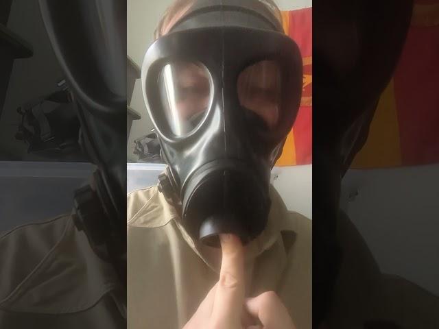 First gas mask with self sealing valve?