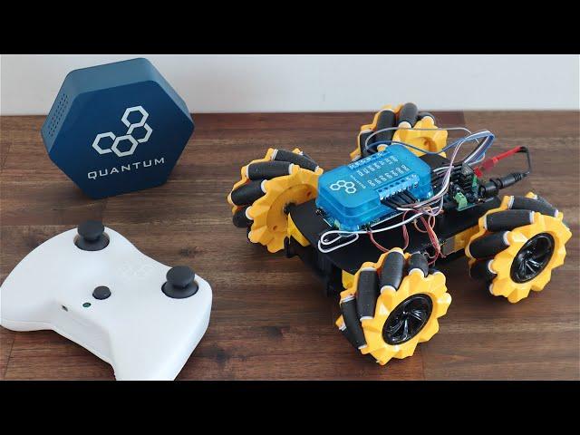 Mecanum Omnidirectional Robot Car using the Quantum Integration System