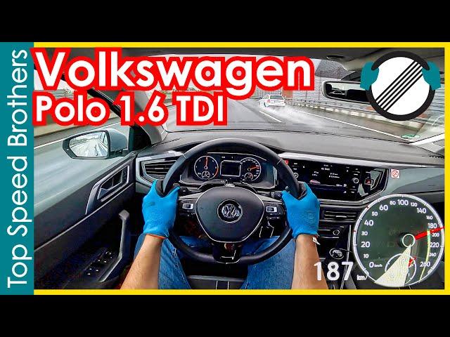 VW Polo VI 1.6 TDI (2019) AUTOBAHN POV TOP SPEED  #TopSpeedBrothers