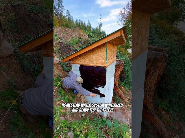 Getting ready for the freeze #diy #idaho #homestead #life #offgrid #water #system #build