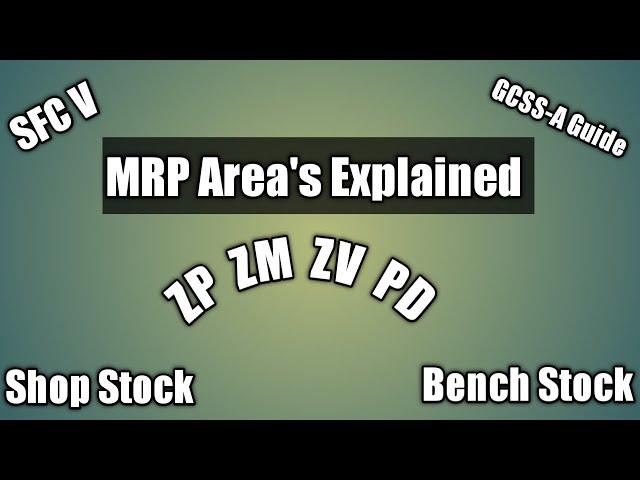 MRP Area's Explained (PD/ZM/ZV/ZP)