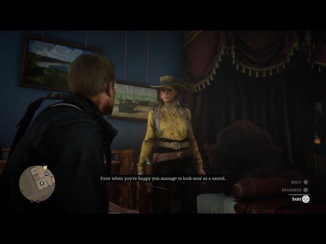 Sadie Adler and Arthur spend quality time together - Red Dead Redemption 2