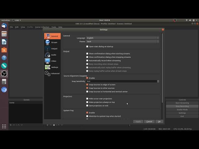 Fixit How to setup OBS Studio for screen recording on Ubuntu 18.04 Linux Distro