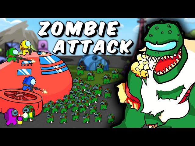 Among Us Mini Crewmates VS Zombie Attack Animation 