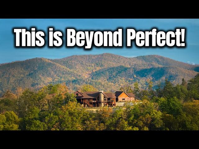 BEAUTIFUL 5,000 Sq Ft Log Cabin DREAM HOME in the Smoky Mountains! Inside Tour