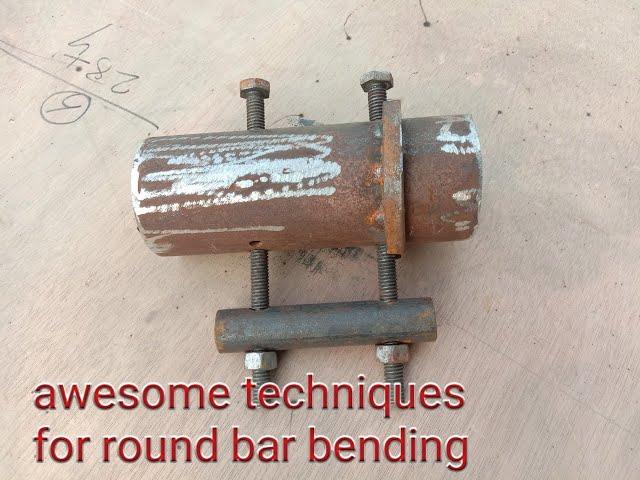 Awesome techniques for round bar bending // Easy and useful techniques Adjustable Bending Diy