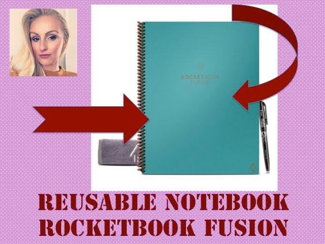 Rocketbook Fusion Review/ reusable notebook/ cloud storage/smart tablet notebook/taking notes