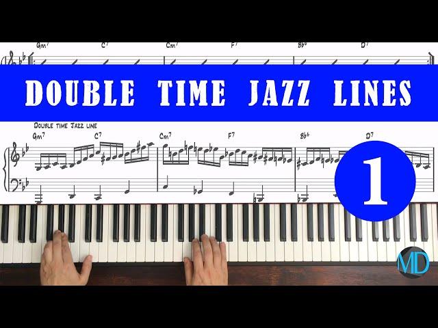 Double Time Jazz Lines #1 Part 1 - mDecks Music