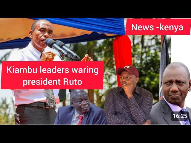 Kiambu leaders warning Ruto "Mumetoa Gachagua sasa Fanya kazi,lakini tumewaachia Mungu