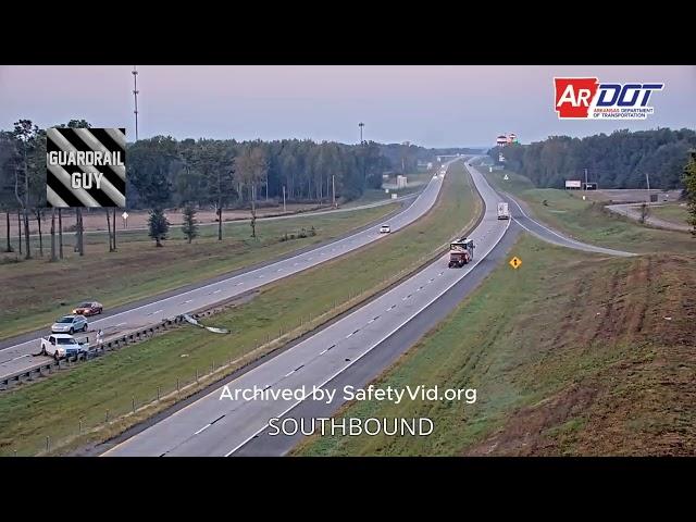 ET 2000 Guardrail End Crash in Arkansas