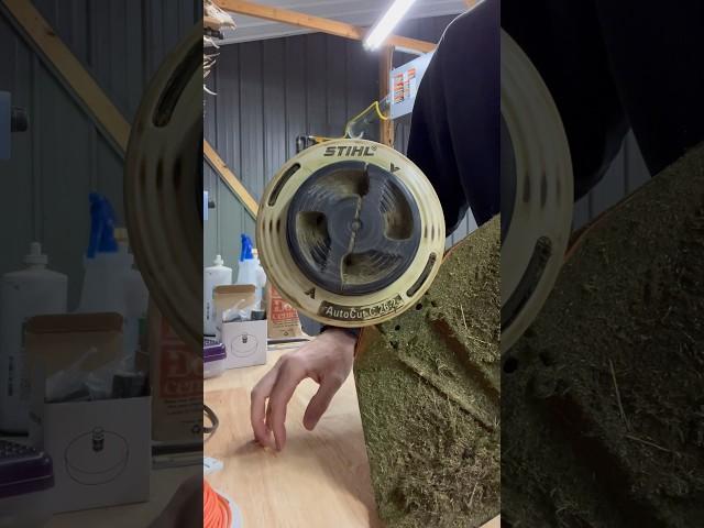 How To Restring a Stihl Autocut C 26-2 Weed Trimmer in under 1 minute #stihl