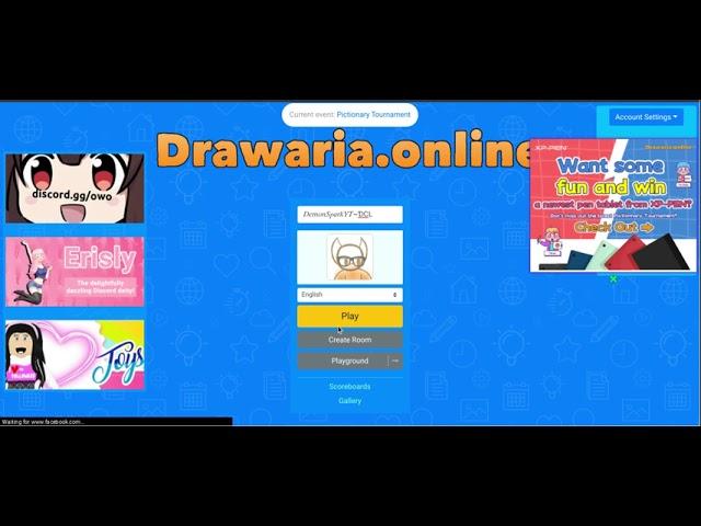 How to create room's in drawaria.online