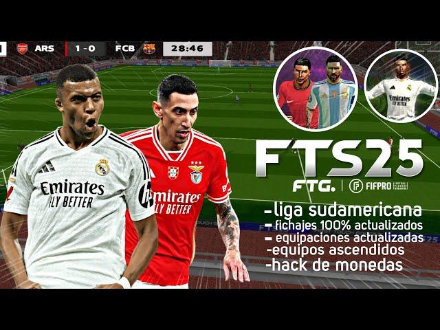 Novo!!!? FTS 2024/2025 Update!! 100% Atualizado Graficos HD + Kits 24/25 Uefa Champions & Liga MX