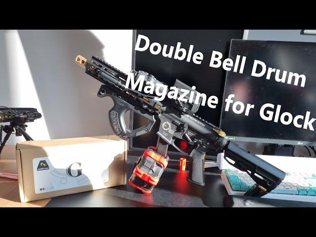 Glock Drum Mag Full Auto - Airsoft TWS 9mm, Tokyo Marui Glock17, WE Glock18C