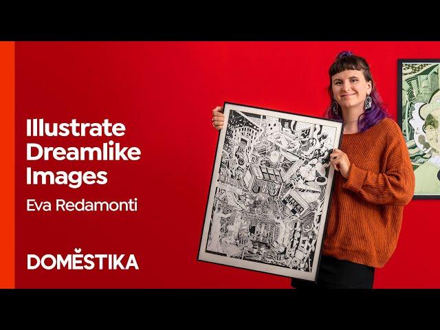 Dreamlike Illustrations with Pencil and Ink Techniques - Course by Eva Redamonti | Domestika English