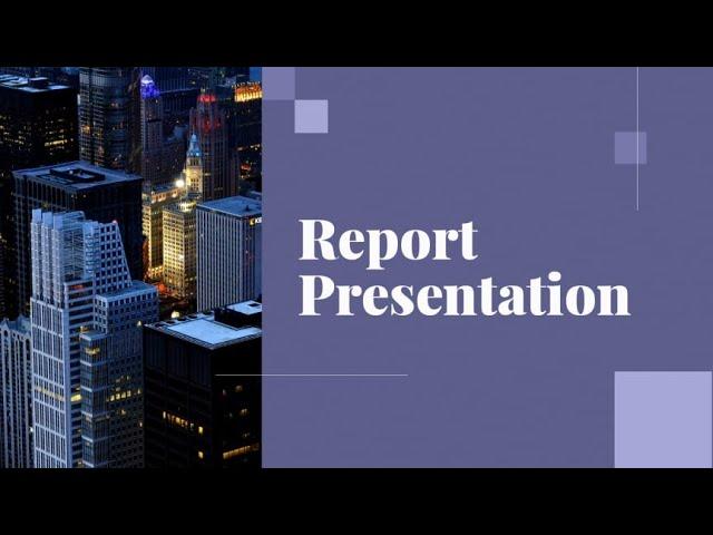 Report Presentation Video Template