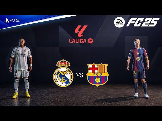 FC 25 - Real Madrid vs Barcelona Ft. Mbappe, Yamal, El Clasico 24/25 Full Match | PS5™ [4K60]