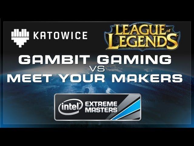 Gambit Gaming vs Meet Your Makers - Group A - IEM Katowice League of Legends [Full HD]