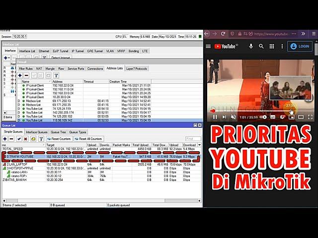 Pisah Trafik YouTube | Mikrotik Prioritas Video Streaming