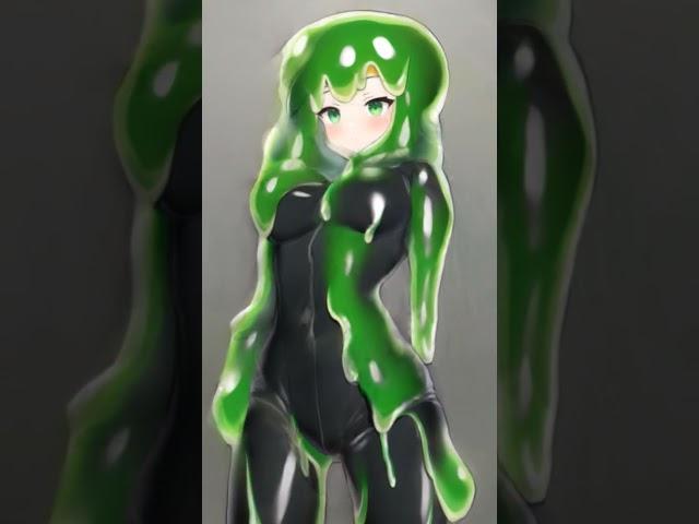 [TG TF] I Love Slime |Male To  Female| Transformation Animation | Gender Bender