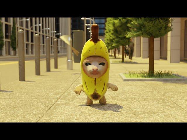 Banana Cat vs Banana Chips  (FullHD|RTX)