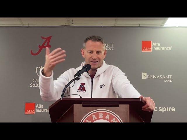 Alabama Head Coach Nate Oats Press Conference before season opener