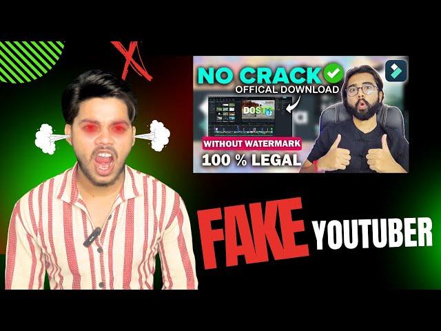 Fake youtuber never trust  || wondershare filmora