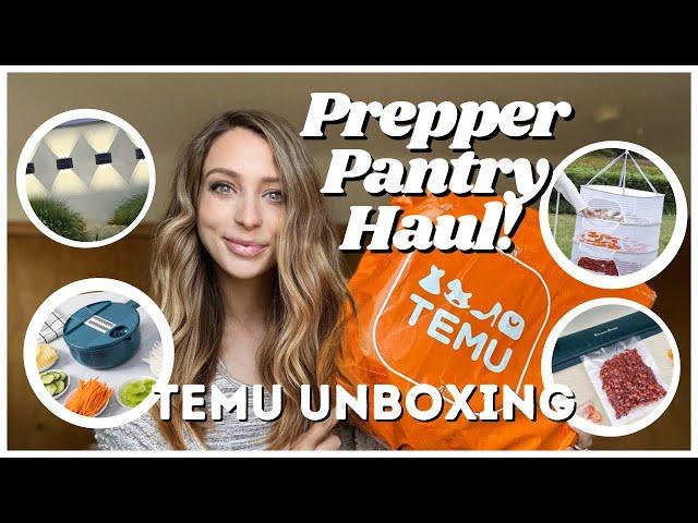 Prepper Pantry Haul! | TEMU Unboxing | Affordable Prepping