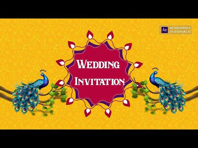 wedding invitation video template free download | After effect tutorials | after effects wedding