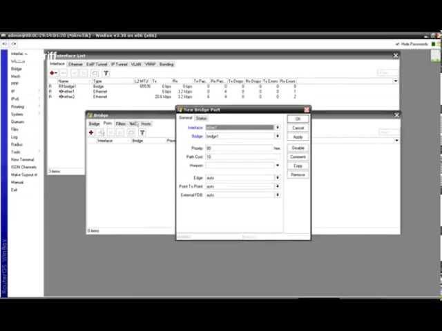 Mikrotik - creating the bridge between two interfaces