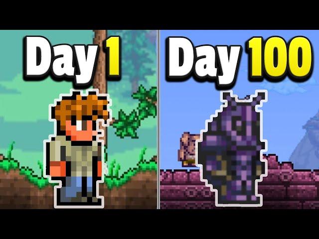 I Played 100ish Days Of Terraria As a New Player