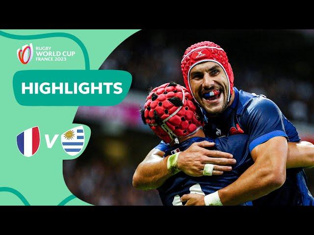 Uruguay pile the pressure on France | France v Uruguay | Rugby World Cup 2023 Highlights