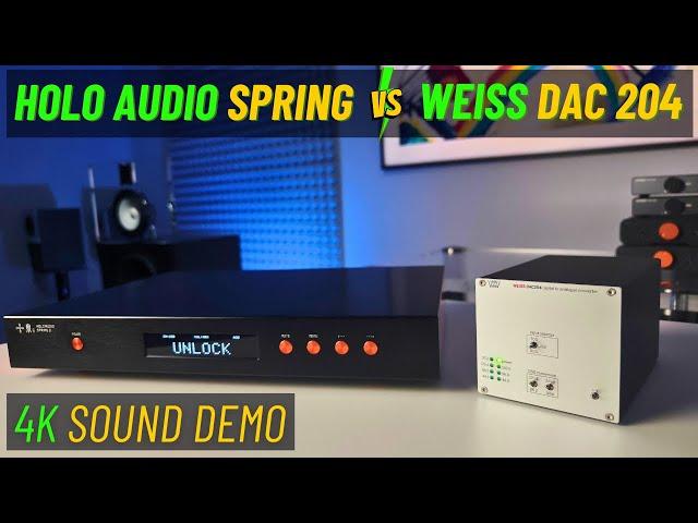 R2R vs Delta Sigma DAC Battle - Holo Audio Spring vs Weiss DAC 204