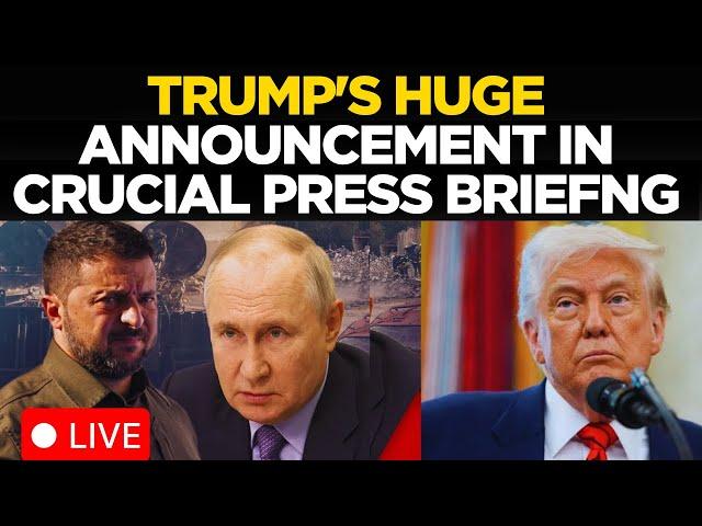 LIVE: Trump Shocks World With STUNNING Announcement in Explosive Press Briefing | Russia-Ukraine War