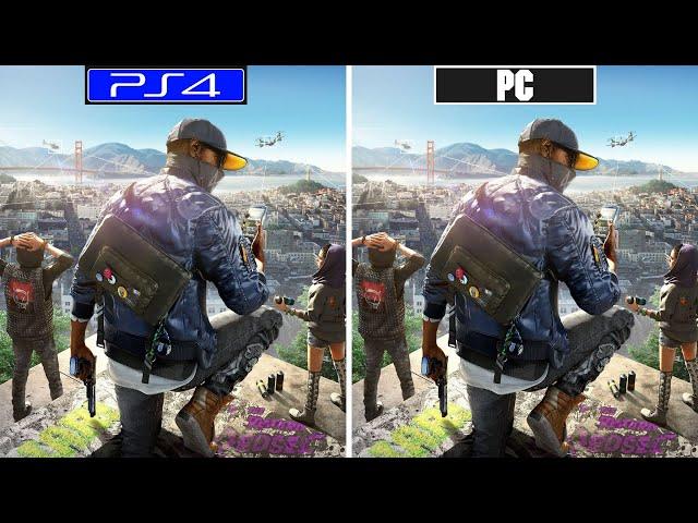 Watch Dogs 2 [ Ps4 vs Pc ] Graphics, Loading and FPS Comparison