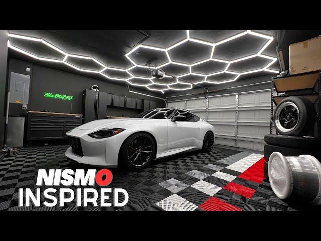 Transforming My TRASHED Garage Into A SHOWROOM Style DREAM Garage in 10 mins!