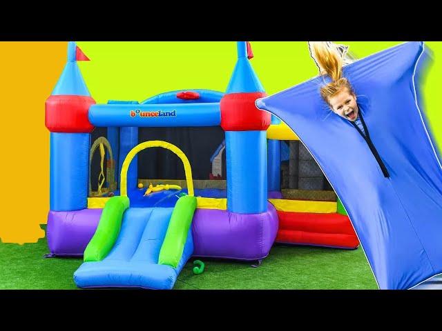 Assistant Bounce House Obstacle Course Contest with Mr  Engineer