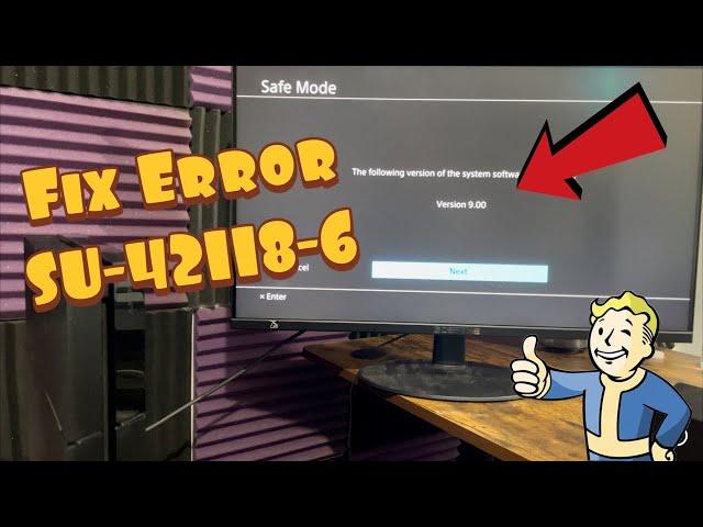 How To Fix PS4 Error Code SU-42118-6 - (PS4 Update 9.00 Fix)