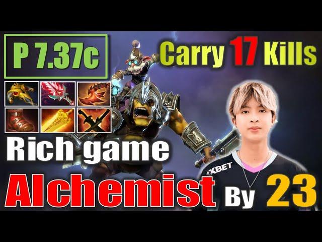 7919286686 23Savage Alchemist Carry 17 Kills Dota 2 Gameplay 4K patch 7.37c