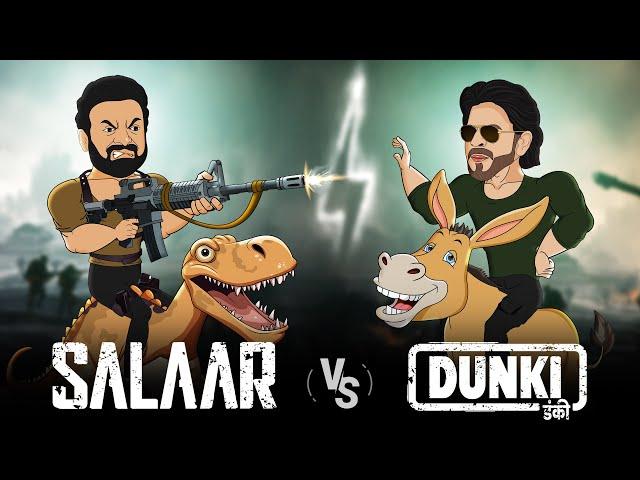 Dunki vs Salaar || Animated Spoof || Cartoon Smash